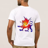 トライバルカラードラゴンTシャツ Tシャツ (裏面)