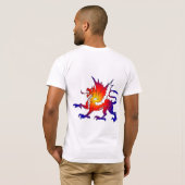 トライバルカラードラゴンTシャツ Tシャツ (裏面フル)