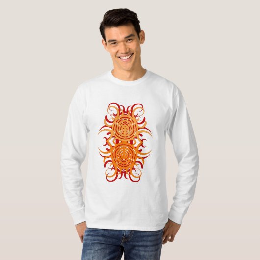 トライバルカーブTシャツ Tシャツ (正面フル)
