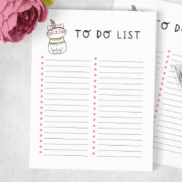 トライバルキティ猫リスト ノートパッド