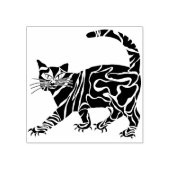 トライバルキャットアートスタンプ ラバースタンプ (インプリント)