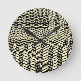 トライバルクバデザイン ラウンド壁時計