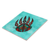 トライバルクマのポーセラミックタイル タイル (側面)