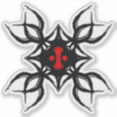 トライバルクラゲ シール (正面)