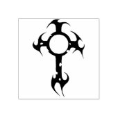 トライバルクロスアートスタンプ ラバースタンプ (インプリント)