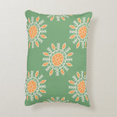 トライバルグリーンピーチトート アクセントクッション (裏面(縦))