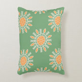 トライバルグリーンピーチトート アクセントクッション (正面(垂直))