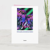 トライバルサイケデリックダンスグリーティングカード シーズンカード (裏面)