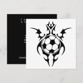 トライバルサッカーボール 招待状 (正面/裏面)