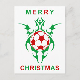 トライバルサッカーメリークリスマス シーズンポストカード