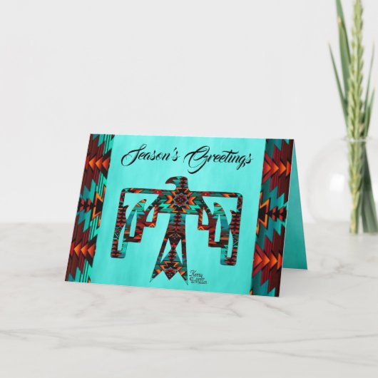 トライバルサンダーバードホリデーカード シーズンカード (正面)