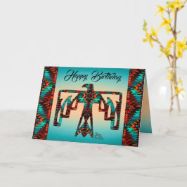 トライバルサンダーバード折り返しグリーティングカード カード