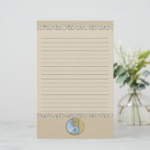 トライバルサンド&ウォーター陰陽ライン 便箋 (スタンド正面)