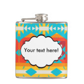 トライバルシェイプの行 フラスク (正面)