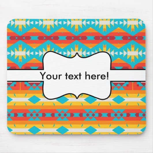 トライバルシェイプの行 マウスパッド (正面)