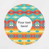 トライバルシェイプの行 ラベル (デザイン2)