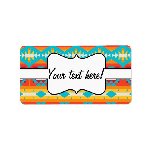 トライバルシェイプの行 ラベル (正面)