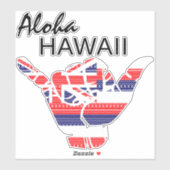 トライバルシャカつるロースALOHA HAWAII HIFLAG TRBL シール (シート)