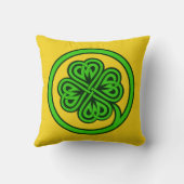 トライバルシャムロックカスタム枕 クッション (裏面)