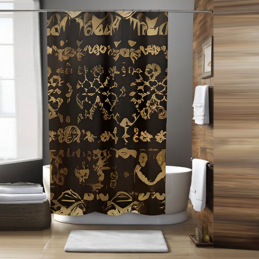 トライバルシャワーカーテンスタイル2 シャワーカーテン