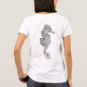 トライバルシーホースカスタムタトゥー Tシャツ (裏面)