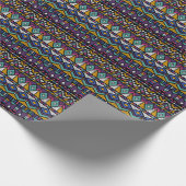 トライバルジオメトアステカリ：カラフルヴィンテージパターン ラッピングペーパー (角)