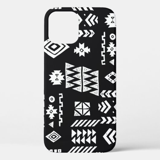 トライバルジオメトリックスタイリッシュス：シームレスな背景。 Case-Mate iPhoneケース (裏面)
