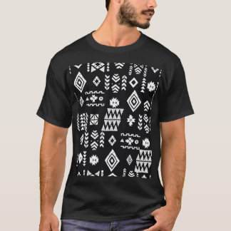 トライバルジオメトリックスタイリッシュス:シームレスな背景。 Tシャツ