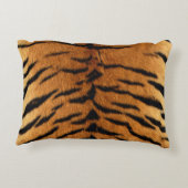 トライバルジャングル動物の毛皮タイガープリント アクセントクッション (裏面)