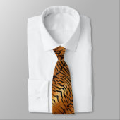 トライバルジャングル動物の毛皮タイガープリント ネクタイ (タイ)