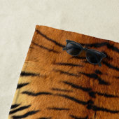 トライバルジャングル動物の毛皮タイガープリント ビーチタオル (インサイチュ)