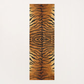 トライバルジャングル動物の毛皮タイガープリント ヨガマット (裏面)