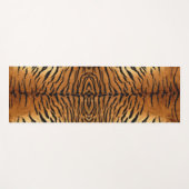 トライバルジャングル動物の毛皮タイガープリント ヨガマット (正面(横))