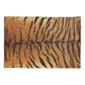 トライバルジャングル動物の毛皮タイガープリント 枕カバー (裏面-左)