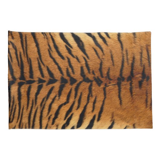 トライバルジャングル動物の毛皮タイガープリント 枕カバー (裏面-右)