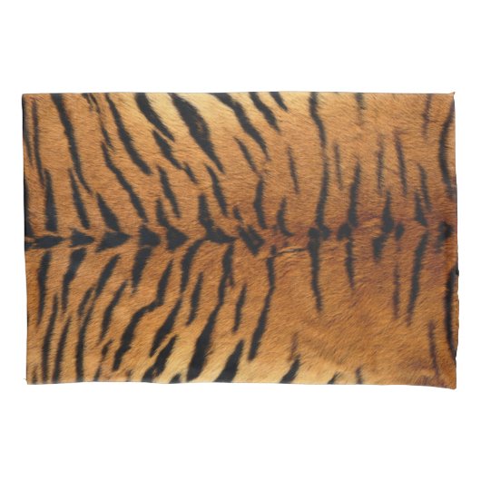 トライバルジャングル動物の毛皮タイガープリント 枕カバー (正面左)