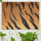 トライバルジャングル動物タイガープリント キッチンタオル (折り畳み)