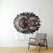 トライバルスカル タペストリー (インサイチュ)