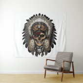 トライバルスカル タペストリー (インサイチュ(横))