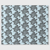 トライバルスタイルタートルサンダー_コーブ ラッピングペーパー (フラット)