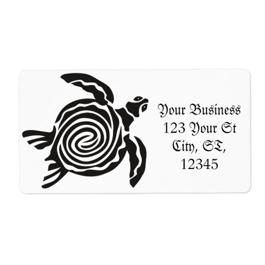 トライバルスタイルタートルサンダー_コーブ ラベル (正面)