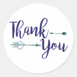 トライバルステッカーありがとう ラウンドシール