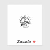 トライバルストライプのハイエナモノグラム輪郭 シール (シート)