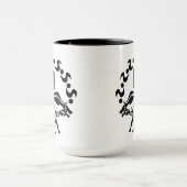トライバルストライプのハイエナモノグラム マグカップ (中央)