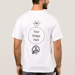 トライバルストライプのハイエナモノグラム Tシャツ