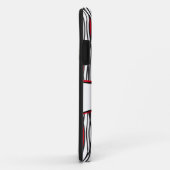 トライバルストライプ白黒とレッド名iphone case Case-Mate iPhoneケース (裏面/右)
