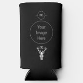 トライバルスノースタグホワイトシルエット スリム缶クーラー (正面)