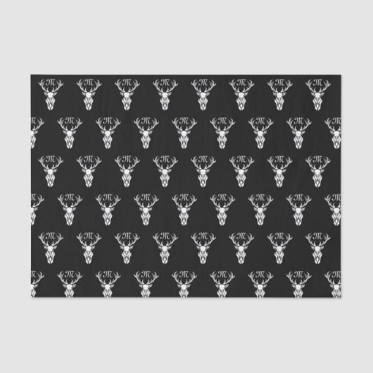 トライバルスノースタグホワイトシルエット 薄葉紙 (正面)