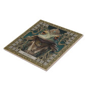 トライバルスピリットカエルのカスタマイズ可能なアートアルタルピース タイル (側面)