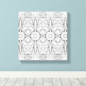 トライバルゼンドールデザイン6 キャンバスプリント (インサイチュ (ウッドフロア))